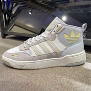 阿迪達斯（adidas）三葉草高幫板鞋女鞋2025夏季新款運動(dòng)鞋DROP STEP W輕便潮流休閑 GV9329白黃淺藍 38 (235mm)