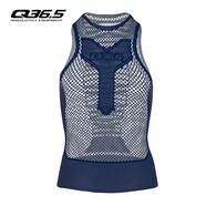 Q 36.5騎行服排汗衣無袖網(wǎng)眼打底衫男女通用Base Layer Zero Mesh q365 海軍藍(lán)L-XL 均碼