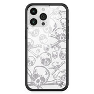 喔屋Wildflower極光手機殼Aura適用蘋果iPhone15Max硬殼全包 WF-[滿印骷髏頭]側(cè)邊logo iPhone13