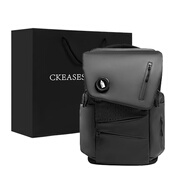CHASENG&KEITH2024新款奶爸包外出輕便媽咪包大容量媽媽包母嬰雙肩包爹地包孕媽 黑色現貨秒發(fā)