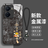 班藍(lán) 2025蛇年適用VIVOiqooz6新款手機(jī)殼iQOOZ5\Z3\Z1x紅色諸事皆順全包防摔高級超薄玻璃女保護(hù)套 經(jīng)典黑-A21諸事皆順+花手鏈 VIVOIQOOZ6