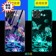 唐翰林 適用于榮耀X30i手機殼榮耀X30i硅膠玻璃保護套夜光鏡頭全包防摔網紅情侶保護套 榮耀X30i-夜光玻璃-荷花往后余生(帶膜)