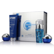 EFLB YIFULIBAI醫膚麗白EFLB化妝品金鉆光學(xué)黃藍左旋煥彩粉雪顏水潤送禮物盒件套 醫膚麗白左旋VC凈白四件套