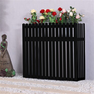 心頭肉外擺隔斷花箱戶外防腐木柵欄花盆花壇圍欄長方形花槽組合室外花池 黑色 100x30x90cm