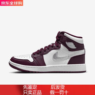 耐克（NIKE）Air Jordan 1 High G 高爾夫版氣墊緩震防滑高幫男士運動(dòng)休閑鞋 酒紅DQ0660-103 標準40/US7