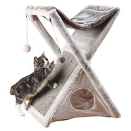 TRIXIEPet Products Miguel Fold and Store Cat Tower 灰色 25.5