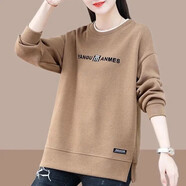 莎羽依衛衣女秋裝女2024秋冬季新款寬松顯瘦韓版圓領(lǐng)長(cháng)袖上衣ins外套 1衛衣款式顏色圖案隨機發(fā) M 建議100內