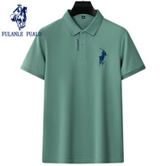 弗朗西保羅（FULANLE PAULO）短袖t恤男2025夏季新款高端商務(wù)polo衫半袖體恤透氣打底衫薄男裝 豆綠 L /50