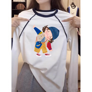 妃麗慕尚（FEILIMUSHANG）一體銀狐絨白色打底衫女保暖內(nèi)搭秋冬季小個子加絨加厚長袖t恤潮 【棉質(zhì)薄】1920-332白色 XL 建議130斤以內(nèi)