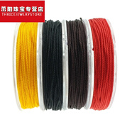 茁陽(yáng)（ZY）文玩玉線(xiàn)串佛珠星月菩提小金剛核桃手串繩無(wú)彈力文玩線(xiàn)繩耐磨DIY配飾 A線(xiàn)1毫米紅色70米一卷 送工具