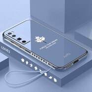 酷斯基華為nova7手機殼n7pro保護nove7se硅膠套5G鏡頭JEF一AN00全包JER nova7 Pro【海藍色】側邊創(chuàng)意楓葉全屏軟