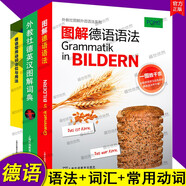 外教社德英汉图解词典+图解德语语法+德语常用动词变位与用法(共3本)图解德语语法词汇