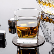 樂美雅Luminarc玻璃杯威士忌杯子四方杯酒吧KTV洋酒杯啤酒杯家用茶杯 單個200ML