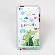 KYODO適用蘋(píng)果 itouch4 硅膠保護殼 彩繪手機殼 ipod touch4 保護套軟保護殼 配件 鱷魚(yú)軟殼抗摔送鋼化膜 ipodtouch4