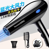 諾美絲（nuomeisi） 吹風(fēng)機(jī)家用理發(fā)店大功率電吹風(fēng)大風(fēng)力宿舍學(xué)生小吹風(fēng)筒 藍(lán)光專(zhuān)業(yè)版3000