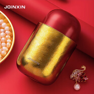 JOINXIN莊信雙層純鈦杯馬卡龍色時(shí)尚便攜口紅杯包包杯辦公車(chē)載保溫泡茶杯 流光金180ml