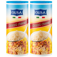 歐薩（ousa）意大利進口 干酪粉80g  披薩意大利面奶酪干酪粉烘焙撒料起司粉 兩罐