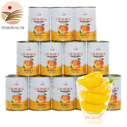 匯爾康黃桃罐頭 新鮮水果整箱12罐*425g美食休閑零食甜品水果撈