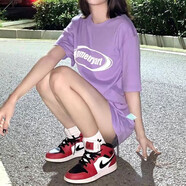 耐克（NIKE）男子 Air Jordan aj1 mid復(fù)古中幫防滑黑紅腳趾籃球鞋運(yùn)動(dòng)休閑鞋 554725-069女子芝加哥 38