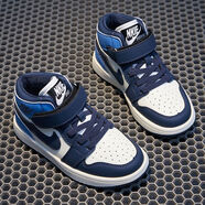 2025AJ爆款童鞋男女童高幫運動(dòng)鞋男女童爆款中大童運動(dòng)鞋品質(zhì)好鞋 北卡藍 37