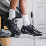 阿迪達(dá)斯 （adidas）男鞋女鞋 Yeezy 500椰子500藍(lán)橙侃爺復(fù)古老爹鞋休閑運(yùn)動(dòng)跑步鞋 F36640【黑武士 2023年款】 42.5