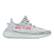 【準(zhǔn)新品】阿迪達(dá)斯 （adidas）Yeezy 350 V2 冰藍(lán) 可燃冰斑馬椰子情侶鞋B37571 UK4碼36.5