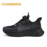 美駱世家（CAMSSOO）秋冬戶外登山鞋男夏季防滑透氣越野徒步鞋網(wǎng)面輕便耐磨爬山鞋休閑 黑灰 39