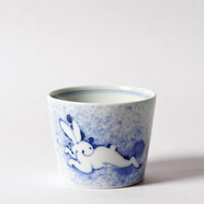 RIZO HOME 日本有田燒手繪陶瓷青花茶杯 湯吞豬口杯水杯 款一001012