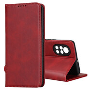 iCoverCase華為nova8手機殼榮耀V40輕奢版nova8pro保護套5G防摔翻蓋皮套 華為nova8/V40輕奢版紅色【強磁吸附非真皮】