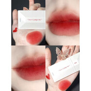 完美日記麥兜聯(lián)名名片唇釉口紅薄透霧感輕薄唇紗顯白水光液體唇膏心動(dòng)限定 啞光003紅棕色