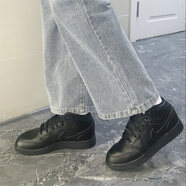 耐克（NIKE）男子 Air Jordan aj1 mid復(fù)古中幫防滑黑紅腳趾籃球鞋運(yùn)動休閑鞋 554725-093黑色 36.5