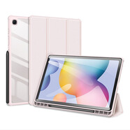 DUX DUCIS 適用三星TAB A7 Lite保護套新款8.7英寸s6平板輕薄防摔透明軟邊硬殼 S6 Lite 10.4英寸【淡雅粉】