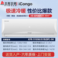 志高（CHIGO）志高空調(diào)掛機(jī)大1匹1.5 2 3P匹單冷暖定變頻客廳出租房空調(diào)新能效新國(guó)標(biāo)自清潔獨(dú)立除濕節(jié)能新款 2匹 一級(jí)能效 雙溫變頻雅沁06款