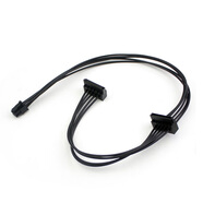 適用于戴爾3668 3650 3660 3268小6P轉(zhuǎn)硬盤SSD電源線雙SATA供電 小6PIN一分二（6孔5針）