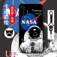 機諾基紅米k40游戲增強版手機殼5G保護套防摔全包保護套磨砂潮男女網(wǎng)紅新款軟殼個性創(chuàng)意圖案卡通款潮款 太空員 紅米k40游戲增強版加支架掛繩
