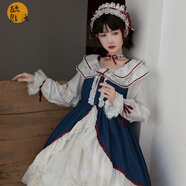 洛麗塔白雪姬連衣裙lolita廠家原創(chuàng)華麗OP原創(chuàng)設(shè)計洋裝秋冬裝 小裙子+發(fā)帶 S