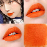 麥卡蒂侖正橘色口紅霧面啞光橙色奶橘胡蘿卜阿寶色 D02#暖橘色口紅(偏橘)