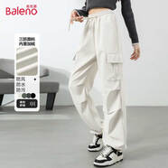 班尼路（Baleno）美式工裝褲女2025年秋冬季新款高腰寬松顯瘦街頭潮流束腳休閑褲子