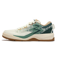 361°男休閑板鞋2025春季時(shí)尚潮流低幫透氣休閑舒適耐磨網(wǎng)面運動(dòng)鞋 紫紅色 羽毛白/紅杉綠 39