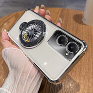 MARMOTER vivoy36c手機殼vivo保護Y36C硅膠套V2357A全包5g四角氣囊防摔透明軟殼vivi男女新款高級感帶支架 【透明氣質(zhì)銀】四角氣囊 +全屏鋼膜+陀螺旋轉支架 適用機型【vivo y36c】