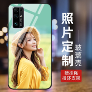 WENYAFFiPhone16蘋果15Pro來圖照片17定制vivos20 iQOONeo10手機殼華為P70榮耀300小米/OPPO/紅米K80軟套 Realme真我GT6 gt7pro Q3 高清玻璃殼-硬面軟邊-下單請留言型號和圖案編號