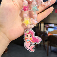 兒童項鏈套裝卡通公主首飾手鏈寶寶飾品女童創(chuàng)意禮物 人魚公主套裝