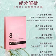 8+MINUTE新西蘭 3盒裝 8分鐘煥膚面膜山羊奶補(bǔ)水保濕面膜提亮面膜10片/盒 粉膜修護(hù)滋養(yǎng)兩盒 20片