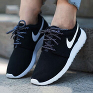 耐克（NIKE）女鞋2025夏季新款時(shí)尚運(yùn)動(dòng)鞋舒適訓(xùn)練輕便減震透氣休閑跑步鞋 844994-002黑色白 37.5