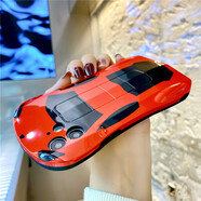 BRBA適用跑車賽車蘋果15promax手機(jī)殼iPhone14汽車創(chuàng)意軟殼潮牌個性全包超跑防摔 中國紅跑車 蘋果11promax