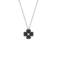 施華洛世奇/Swarovski Latisha Flower 鏈墜, 黑色, 多種金屬潤(rùn)飾 5368980