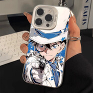 固返怪盜基德手機(jī)殼適用iPhone16promax蘋果15小米14華為pura70動漫mate60周邊iq13黑羽快斗名偵探柯南 【怪盜基德】白框彩銀 VIVO其他型號請備注