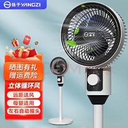 揚子電風(fēng)扇空氣循環(huán)扇智能語(yǔ)音風(fēng)扇家用臥室客廳大風(fēng)量落地扇臺扇兩用輕音搖頭楊子循環(huán)扇循環(huán)風(fēng)扇制冷 機械款（自動(dòng)搖頭）