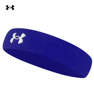 安德瑪（Under Armour）運(yùn)動(dòng)發(fā)帶男女止汗帶吸汗頭帶跑步導(dǎo)汗帶籃球防汗頭巾箍護(hù)額 藍(lán)色