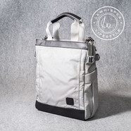 LEWHISPER LIFESTYLE都市通勤系列Cordura尼龍大容量商務(wù)托特包14英寸手提單肩斜挎包 氣質(zhì)灰 大號 36*30*12cm